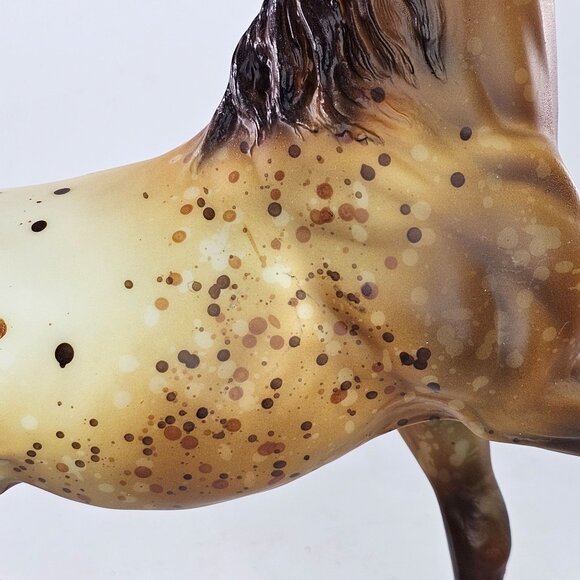 Breyer Horse Rawhide Wild Appaloosa Mustang Semi Rearing Stallion #702495 Signed - Picture 8 of 16